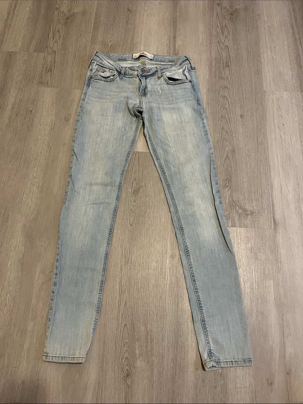 Women’s Light Blue Skinny Jeans - Stretchy Mid-Rise Fit
